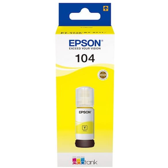 Blekk EPSON 104 EcoTank gul