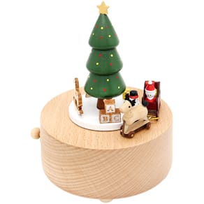 Deko-Spieluhr DONAU Santa Claus, natur