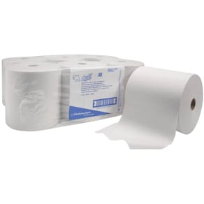 Rollenhandtuch Scott 6667, 1-lagig, 6 Rollen, weiß
