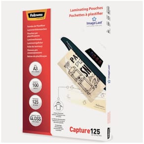 Laminat FELLOWES A3 125mic klar 100/fp