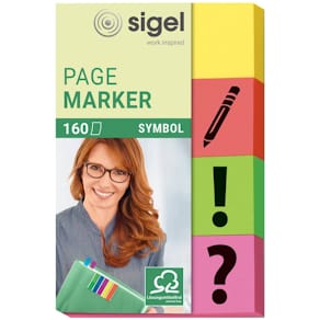 Haftmarker Sigel Symbol, sortiert