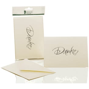 Danksagungskarte Rössler, B6 HD 5/5 candle metallic