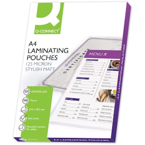Laminierhülle Q-CONNECT A4 matt, 100 St.