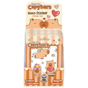 Sticker-Set TRENDHAUS, 26-tlg., Capybara, sortiert