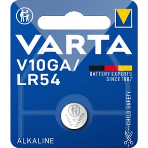 Knopfzelle VARTA Alkaline LR54, 1,5 V, Ø11,6 x 3,05 mm