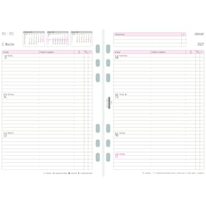 Wochenplan Chronoplan A5 2027, weiß