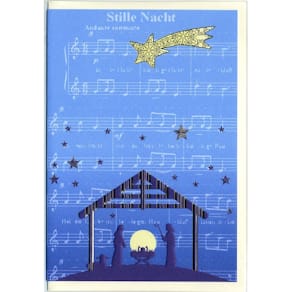 Weihnachtskarte Noname, geprägt, bunt, mit Umschlag