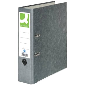 Ordner Q-Connect Pappe A4 80 mm grau