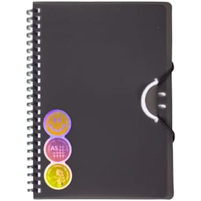 Spiralnotizbuch DONAU Smile, A5, schwarz, 80 Blätter, kariert