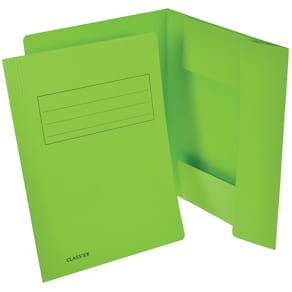Dossiermap Class'ex, 3 kleppen, groen