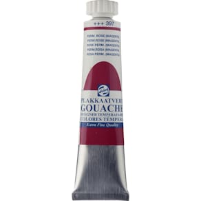 Plakkaatverf Talens Extra Fijn, tube 20 ml, permanent roze