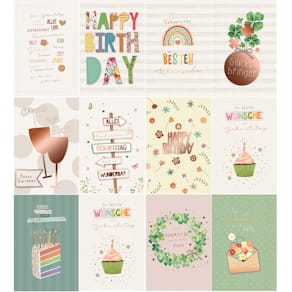 Geburtstagskarten SKORPION, sortiert