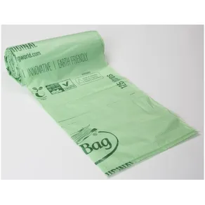 Plastsäck BIOBAG 125/150L 35my grön10/rl