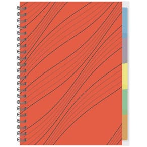 Ämnesblock A4 70g 150 blad med 5 avdelare, spiral