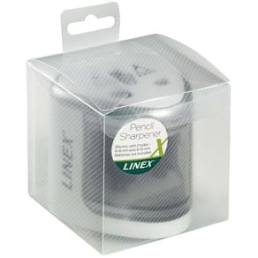 Blyantspidser Linex hvid til standardblyanter, 12 stk