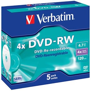 DVD-RW 4.7GB 4x Jewel Case (5)
