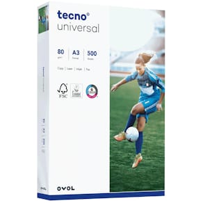 Kopierpapier OVOL Universal, 80 g/m², A3, 500 Blatt, weiß