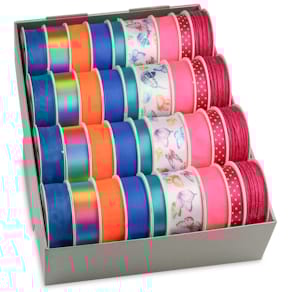 Zierband Präsent Ganzjahr Neon, sortiert