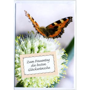 Glückwunschkarte Noname Frauentag, mit Umschlag, bunt