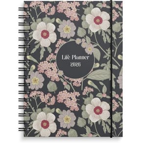 Ukekalender Life Planner 2026 Floral A6