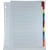 Tabbladen Pergamy met indexblad, ft A4, 11-gaatsperforatie, 12-d