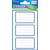 Schooletiketten Avery, blauw, 9 stuks (3 bladen)
