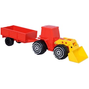 Traktor med släp PLASTO 33cm