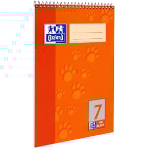 Spiralblock Oxford, A5, 40 Blatt, kariert Lin. 7, sortierter Ein­