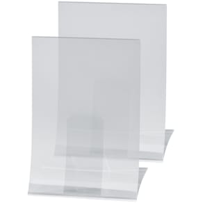 Tischaufsteller Sigel A4, klappbar, glasklar