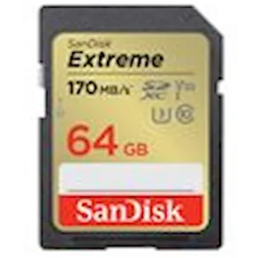 SanDisk Extreme - Flash-minneskort - 64 GB - Video Class V30 /