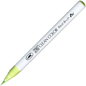 ZIG Clean Color Real Brush 045 Blek Grön 6st