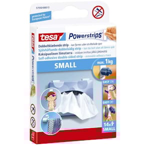 Monteringsstrips tesa Powerstrips aftagelige, hvid, 14 stk