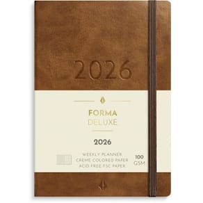 Liten Veckokal. Forma Deluxe 2026 brun