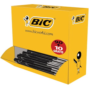 Balpen Bic M10 Clic voordeelpak, zwart