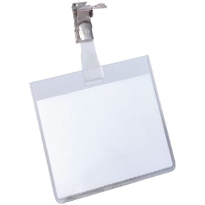 Namnskylt Durable, clips, 90x60mm, 25/fp