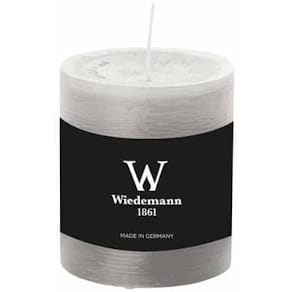 Stumpenkerze D-LUX MARBLE, betongrau, 80x68 mm