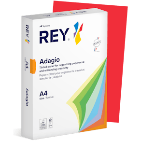 Färgat kopieringspapper Rey Adagio A4 160g 250/fp Red