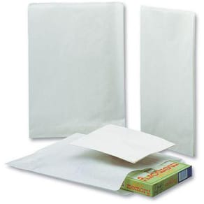 Påse plan 170x215mm 0,5kg vit 1000/fp