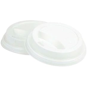 Låg t/kaffebæger udvendig diameter: 90 mm, PS, hvid 12 - 16 oz