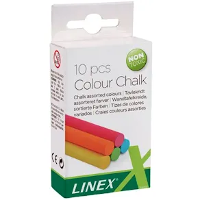 Tavelkrita Linex sorterade färger (10)