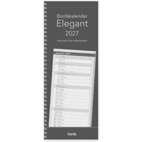 Burde Bordskalender Elegant 2027 spiral
