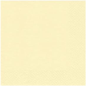 Serviette BRAUN+COMPANY Atelier, 33x33 cm, creme, 20 Stück