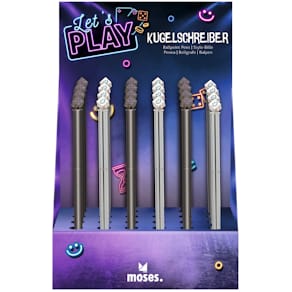 Kugelschreiber MOSES Let’s play Würfel, sortiert, blau