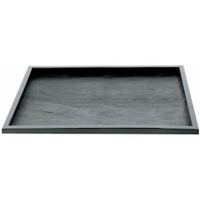 Serveringsbakke Textura PS sort 380x274x10 mm, 25 stk