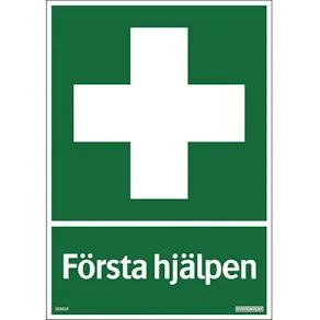 Skylt Första hjälpen 210x297mm