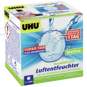 Luftentfeuchter-Nachfülltabs UHU Ambiance, neutral, 2 x 100 g