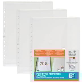 Dokumententasche Elba, A4, transparent, 6 Stück