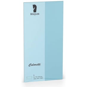 Briefumschläge Rössler Coloretti, DL, 5 Stück, himmelblau