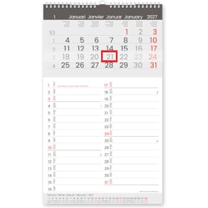 Maandkalender Memo-Manager, viertalig, 2026