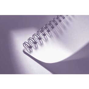 Stålspiral 34-ringar Svart, 6mm, 35 blad, 100/fp